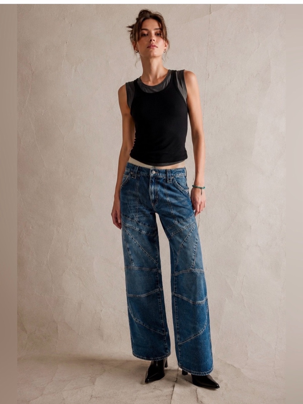 NWOT We The Free Unknown Reasons Moto Straight Leg jeans 🔥